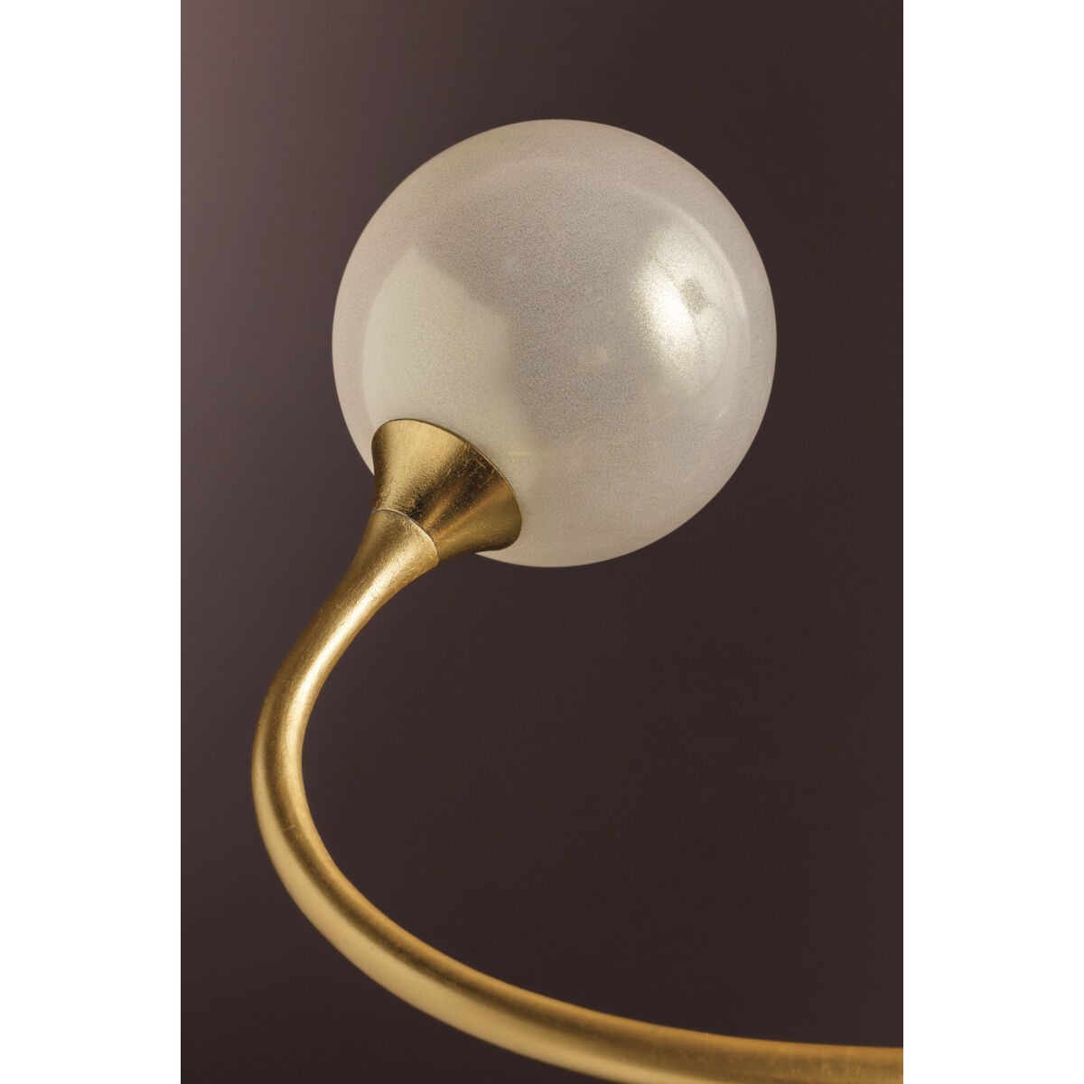 Signature 6 Light 29 inch Gold Leaf Chandelier Ceiling Light